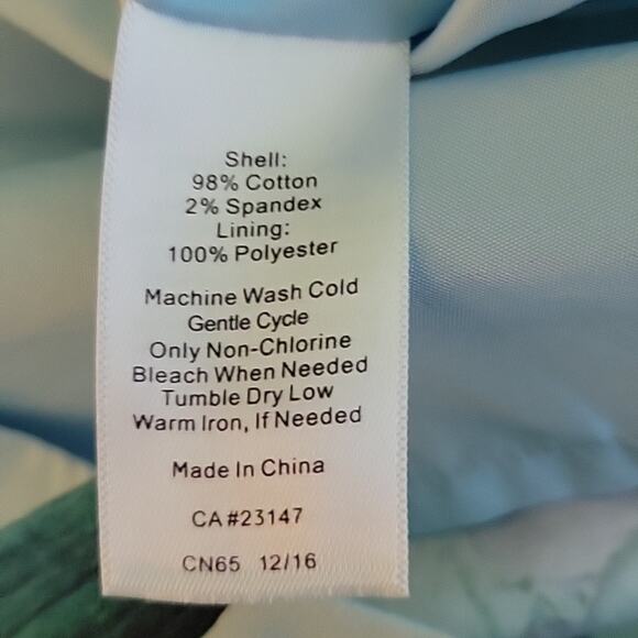 Talbots Light Blue Floral A-line Dress Size 8 - Picture 7 of 7